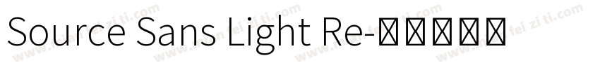 Source Sans Light Re字体转换